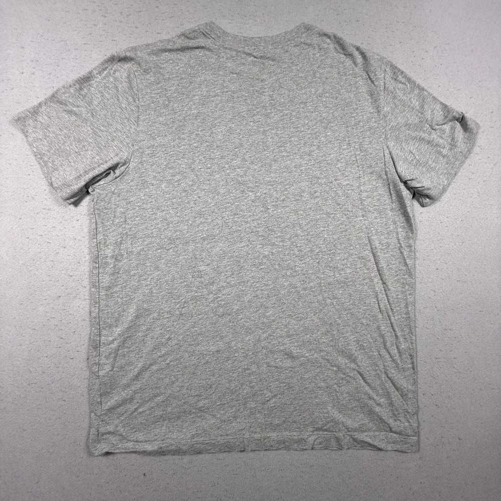 Nike Just Do It Graphic T-Shirt Gray Short Sleeve Crewneck Mens Large